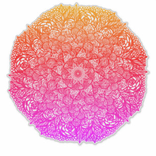 Mandala Nature Floral Aufkleber