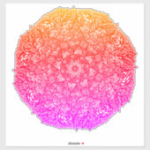 Mandala Nature Floral Aufkleber (Blatt)