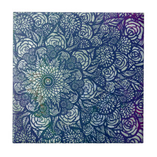 Mandala Nature Floral Fliese