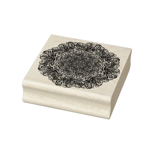 Mandala Nature Floral Gummistempel (Stempel)