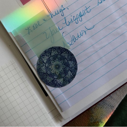 Mandala Nature Floral Runder Aufkleber