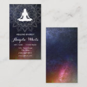 Mandala Nebula Galaxy Trendy Celestial Boho Modern Visitenkarte (Vorne/Hinten)