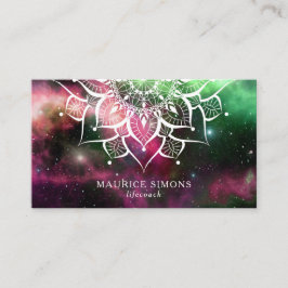 Mandala Nebula Yoga Instructor Yoga Teacher Zen Visitenkarte