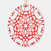 Mandala Niedliche Weihnachten Keramik Ornament (Links)
