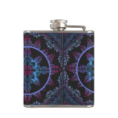 Mandala Night Blume Flachmann (Rückseite)