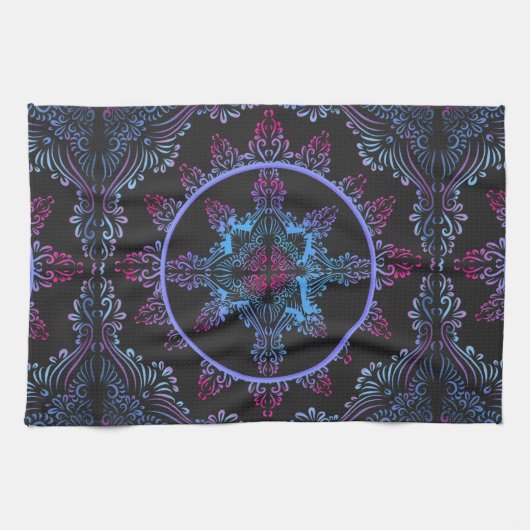 Mandala Night Blume Küchentuch (Horizontal)