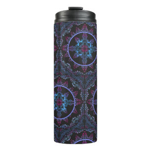 Mandala Night Blume Thermosbecher