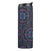 Mandala Night Blume Thermosbecher (Nach links gedreht)