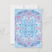 Mandala Note Card Dankeskarte (Rückseite)