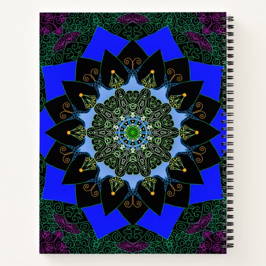 Mandala-Notebook Notizblock (Rückseite)