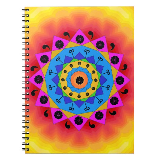 Mandala-Notebook Notizblock (Vorderseite)