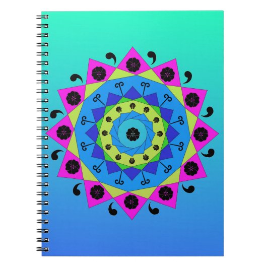 Mandala-Notebook Notizblock (Vorderseite)