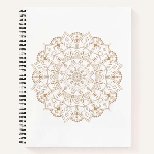 Mandala Notizbuch, ruhig, meditativ, boho Stil Notizblock (Vorderseite)
