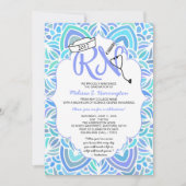 Mandala Nurse Abschluss RN Zeremonie Party Einladung (Vorderseite)