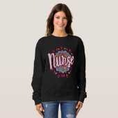 Mandala Nurse Day Wertschätzung Woche Krankenschwe Sweatshirt (Vorne ganz)