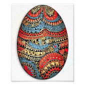 Mandala Oaster Egg Fotodruck (Vorne)