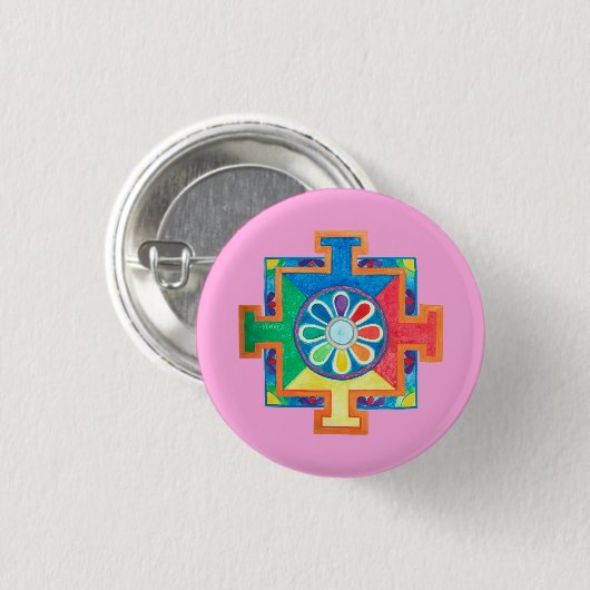 Mandala of Creation Button (Vorne & Hinten)