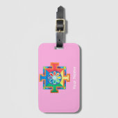 Mandala of Creation Gepäckanhänger (Vorderseite Vertikal)