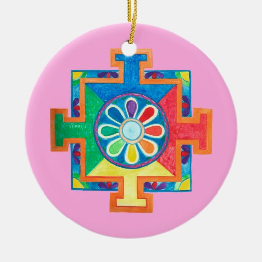 Mandala of Creation Keramik Ornament (Vorne)