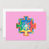 Mandala of Creation Watercolor Einladung (Vorne/Hinten)