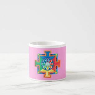 Mandala of Creation Watercolor Espressotasse