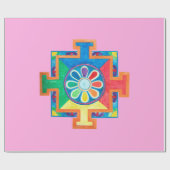 Mandala of Creation Watercolor Geschenkpapier (Flach)