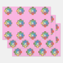 Mandala of Creation Watercolor Geschenkpapier Set