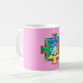 Mandala of Creation Watercolor Kaffeetasse (Vorderseite Links)