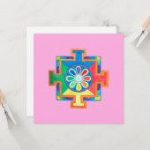 Mandala of Creation Watercolor Karte (Vorderseite/Rückseite Beispiel)