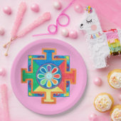 Mandala of Creation Watercolor Pappteller (Party)