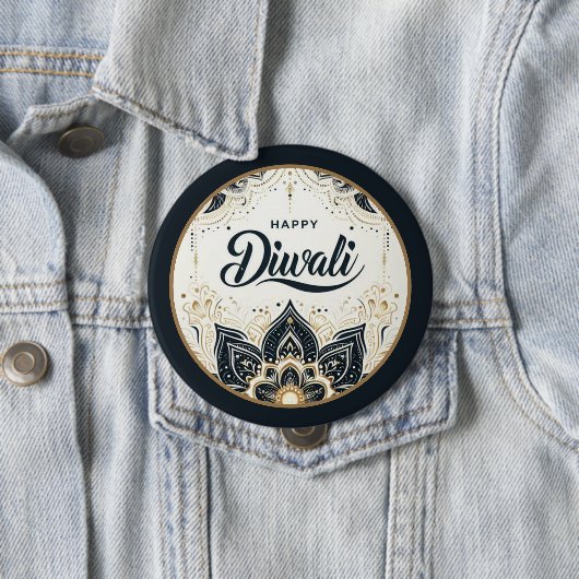 Mandala of Light und Segen Diwali Button (Beispiel)