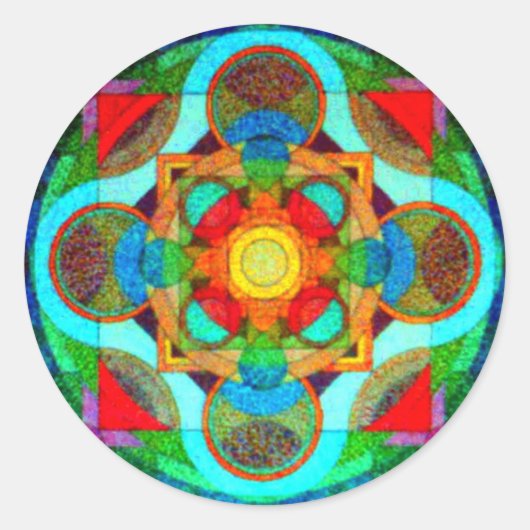 Mandala of Positive Energy Sticker (Vorderseite)