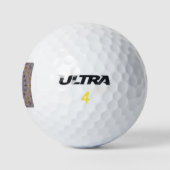 Mandala of Yellow Roses Golfball (Logo)