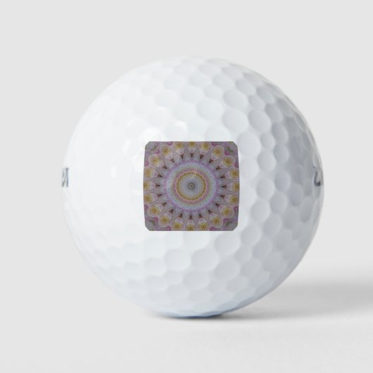 Mandala of Yellow Roses Golfball (Vorderseite)