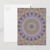 Mandala of Yellow Roses Postkarte (Vorne/Hinten)