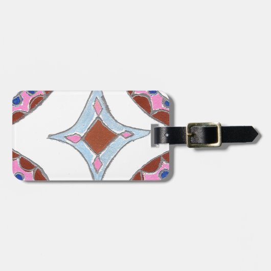 Mandala Ölgemälde Kunst drucken Gepäckanhänger (Vorderseite horizontal)