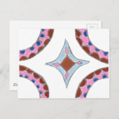 Mandala Ölgemälde Kunst drucken Postkarte (Vorne/Hinten)