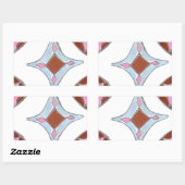 Mandala Ölgemälde Kunst drucken Rechteckiger Aufkleber (Blatt)