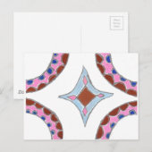 Mandala-Ölgemälde-Kunstprint Postkarte (Vorne/Hinten)