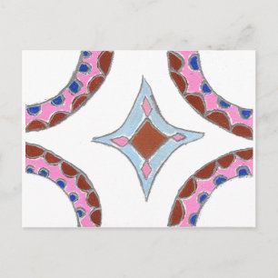 Mandala-Ölgemälde-Kunstprint Postkarte