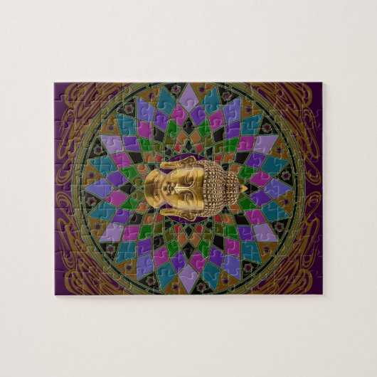 Mandala OM Buddha Puzzle (Horizontal)