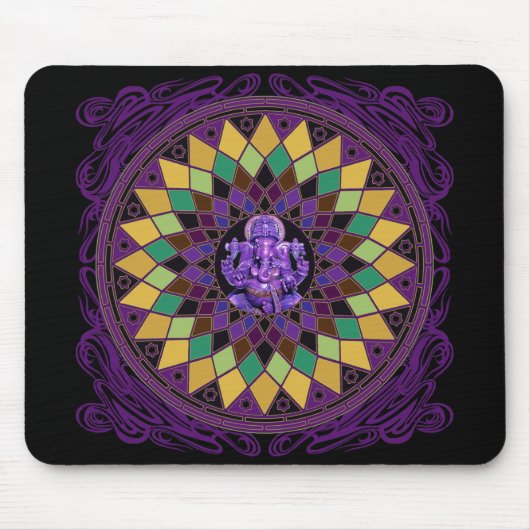 Mandala OM Ganesh Mousepad (Vorne)