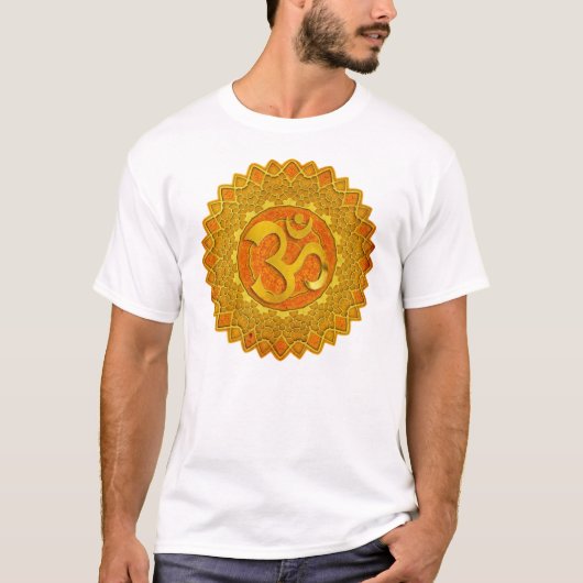 MANDALA OM - orange T-Shirt (Vorderseite)