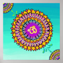 Mandala Om Poster