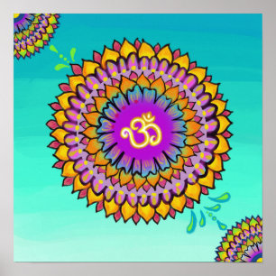 Mandala Om Poster