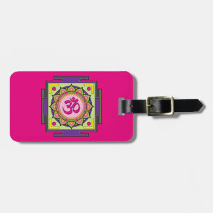Mandala OM Shanti OM Gepäckanhänger