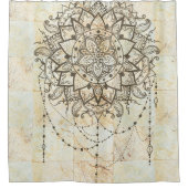 Mandala on Marble Duschvorhang (Vorderseite)