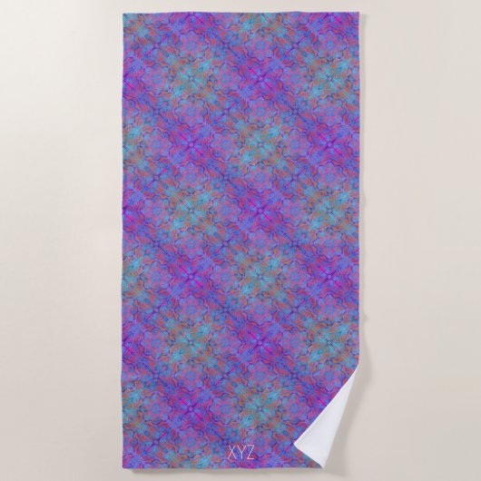 Mandala on Repeat Beach Handtuch (Vorderseite)