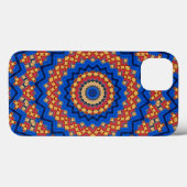 Mandala orange blau Case-Mate iPhone hülle (Rückseite (Horizontal))