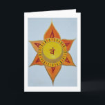 Mandala orange feiertagskarte<br><div class="desc">Mandala orange für Kreativität,  Leidenschaft</div>